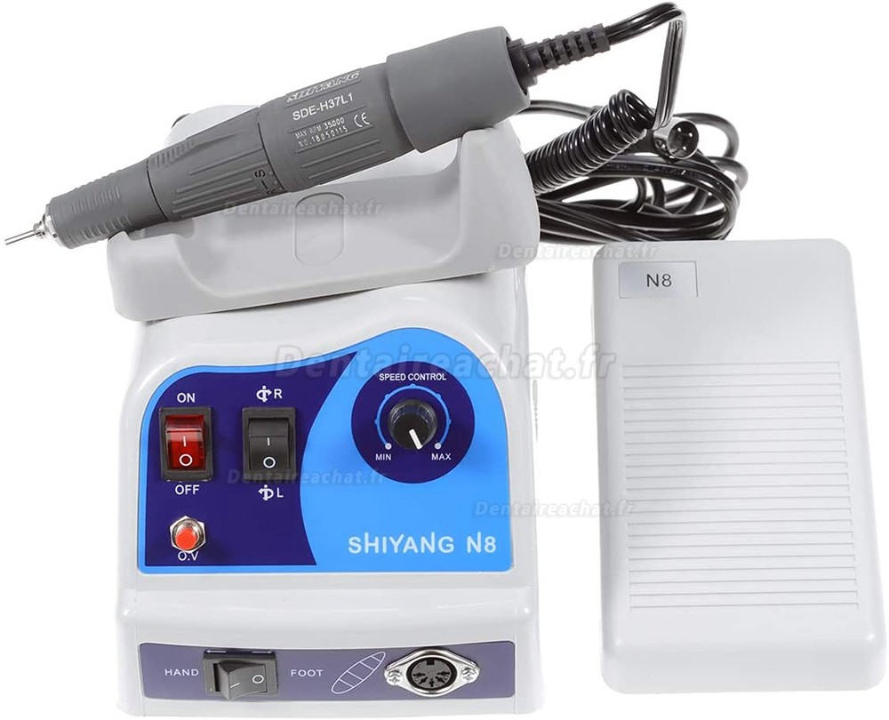 Shiyang® N8 S03 Micro moteur dentaire 45.000 tr/min et micromotor pièce à main compatible marathon